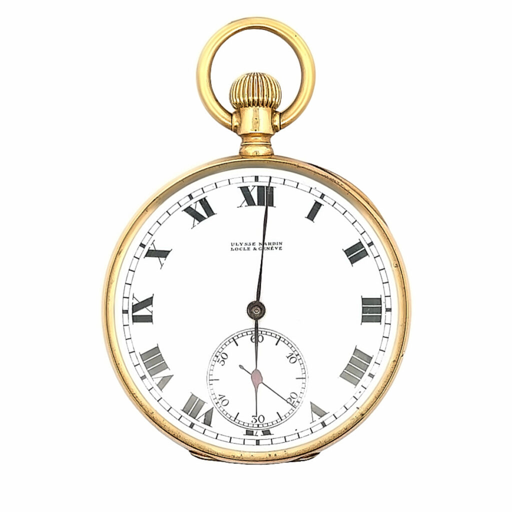 Locle & Geneve 18K Yellow Gold Pocket Watch