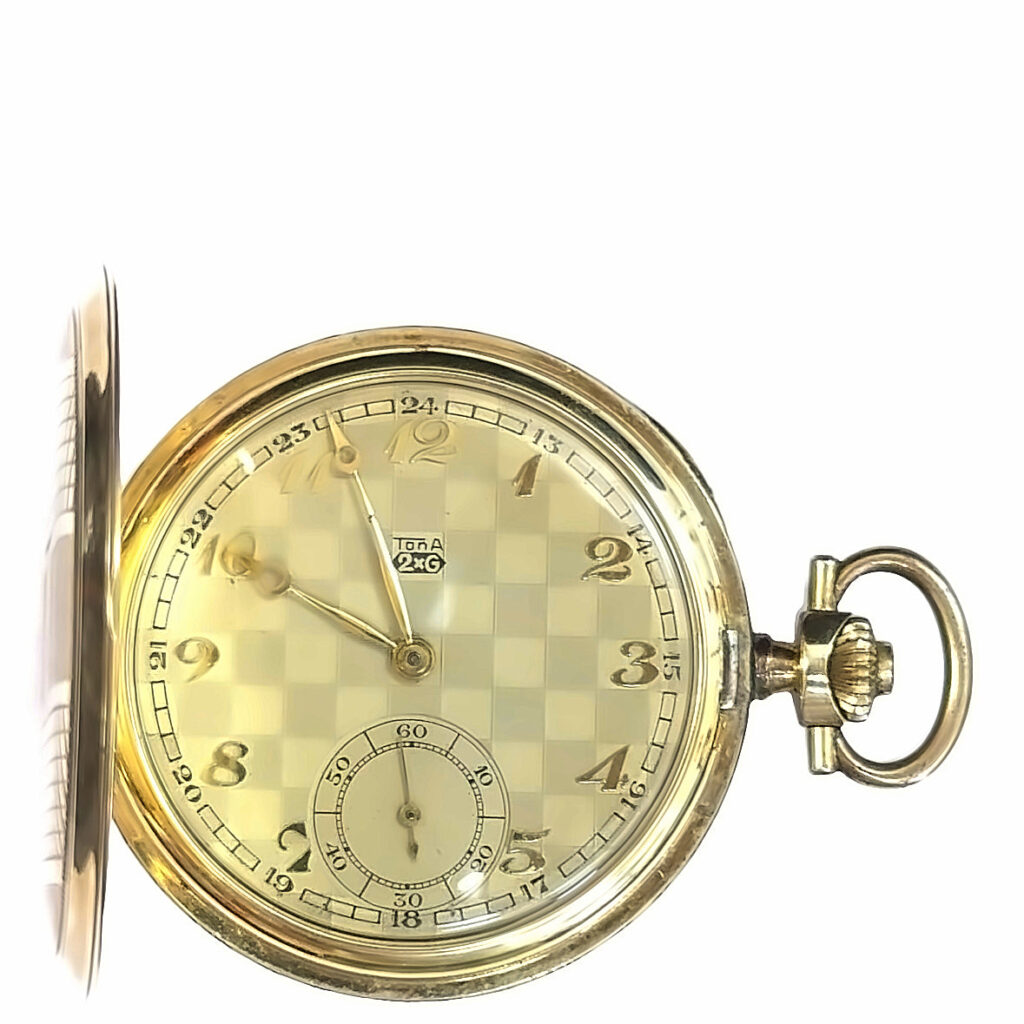 TonA 14K Yellow Gold Pocket Watch