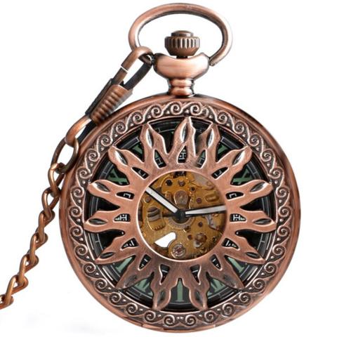 Mechanical Pocket Watch Sunflower