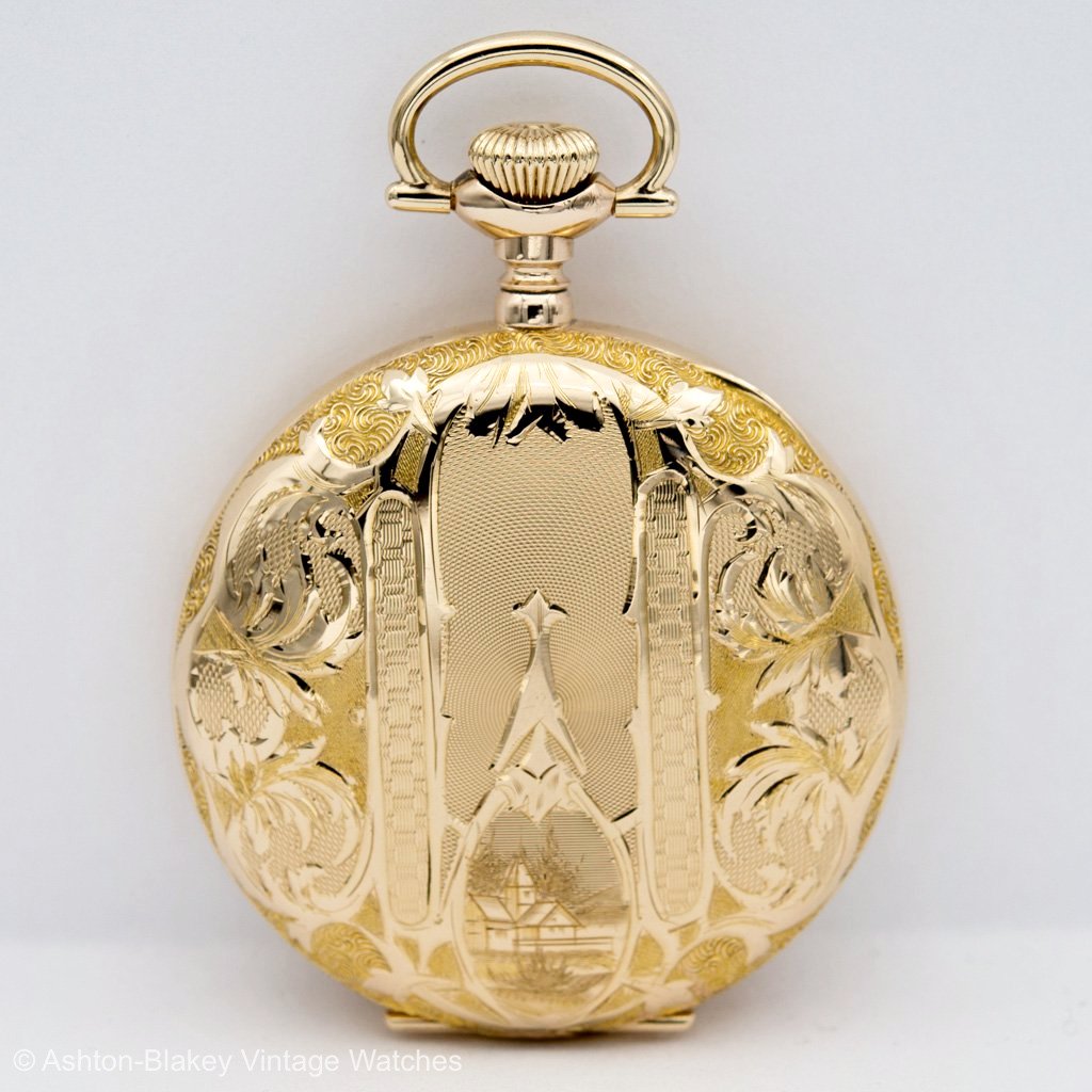 HAMPDEN Multicolor Pocket Watch. SOLD