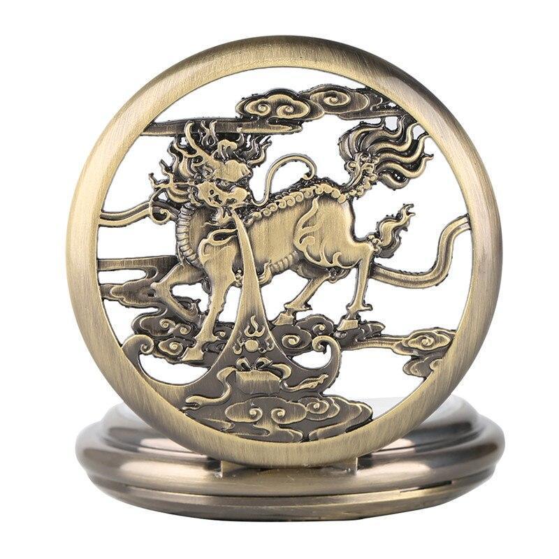Bronze Automatic Full Hunter Pocket Watch - Asian Chimera - Image 3