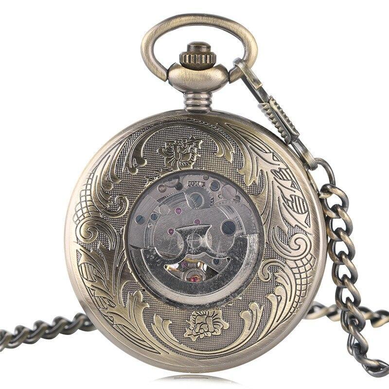 Bronze Automatic Full Hunter Pocket Watch - Asian Chimera - Image 5