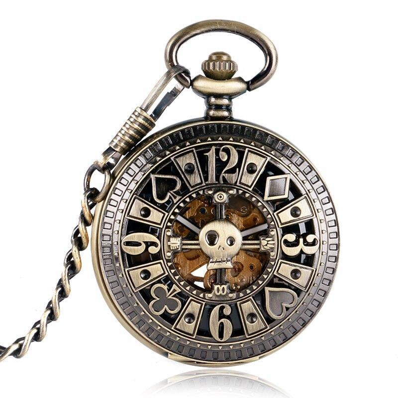 Bronze Automatic Half Hunter Pocket Watch - Game of Death