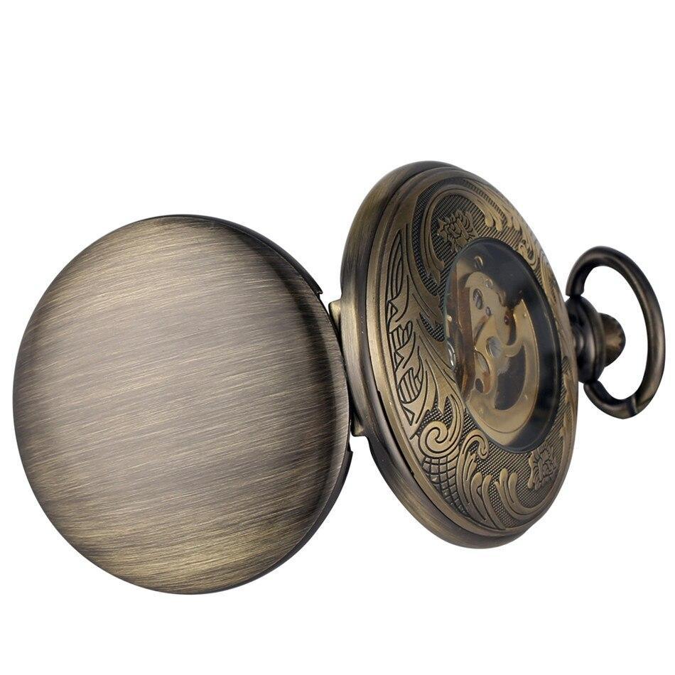 Bronze Automatic Full Hunter Pocket Watch - Polished Lining - Image 4