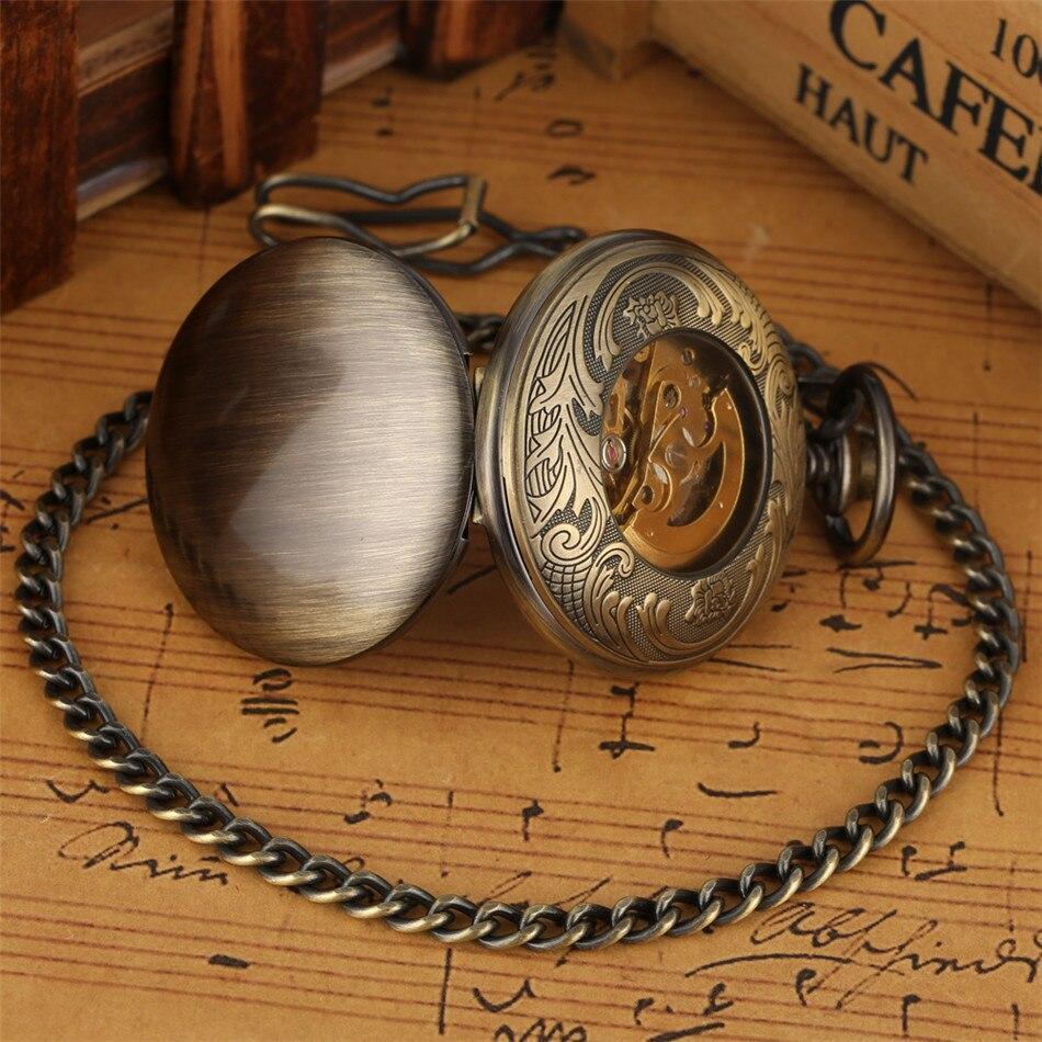 Bronze Automatic Full Hunter Pocket Watch - Polished Lining - Image 2
