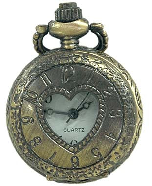 Pocket Watch Heart Necklace
