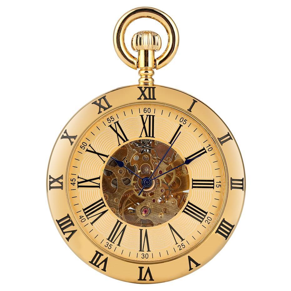 Vintage Gold Automatic Open Face Pocket Watch - Centurion - Image 5