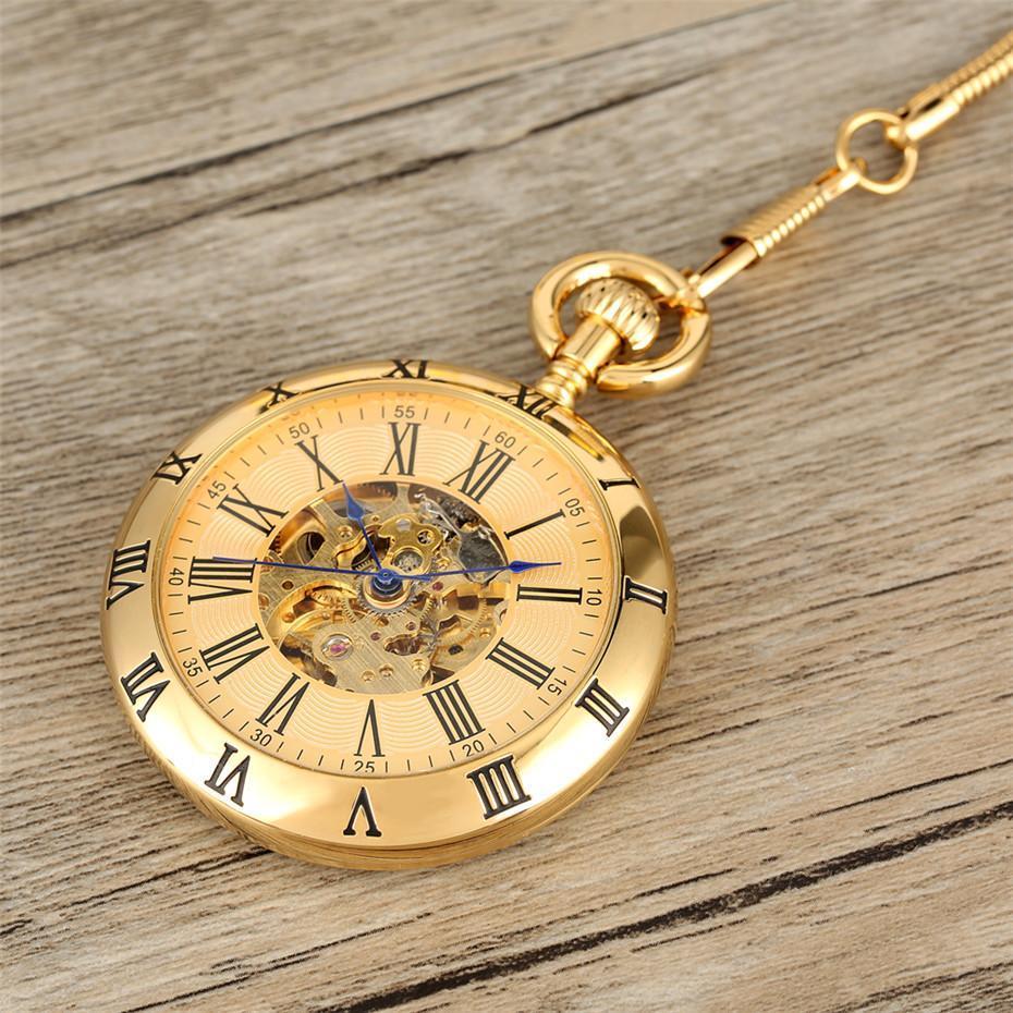 Vintage Gold Automatic Open Face Pocket Watch - Centurion - Image 3