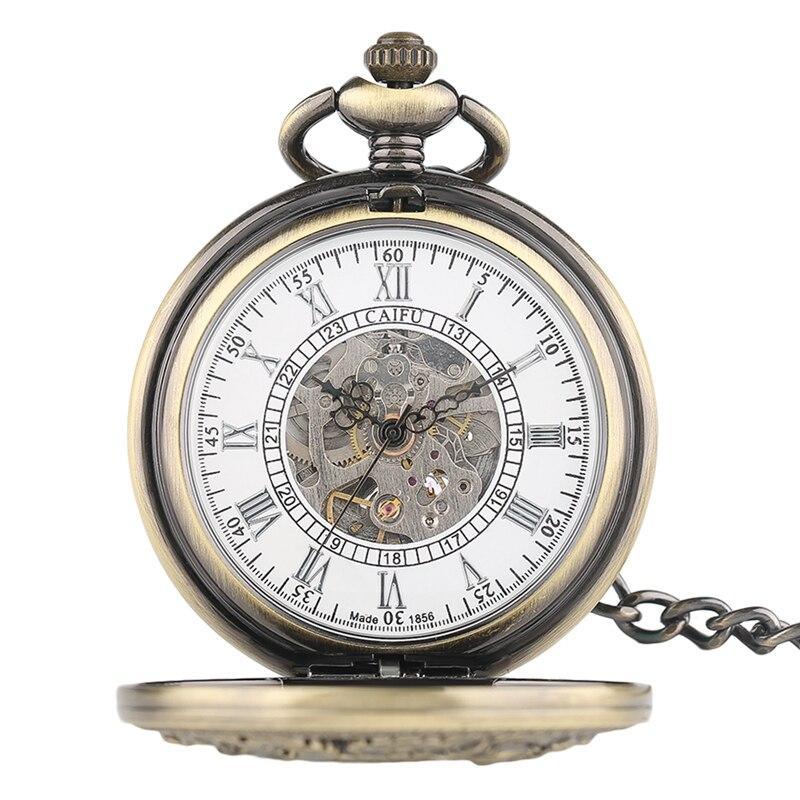 Women's Bronze Automatic Pocket Watch - Blooming Peacock - Image 3