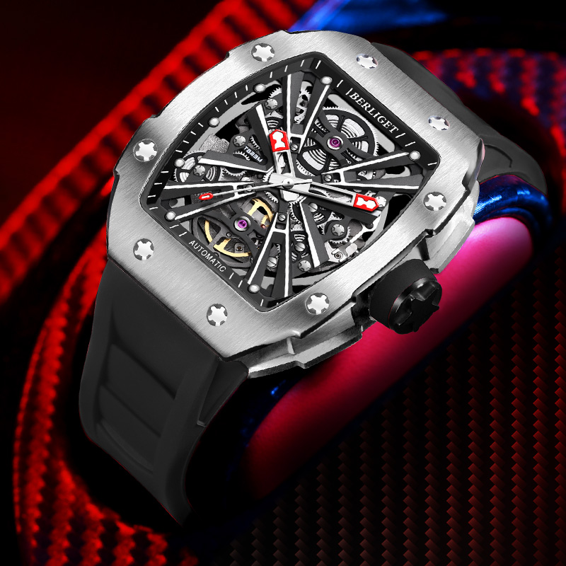 BERLIGET GD3003 Automatic Skeleton Watch