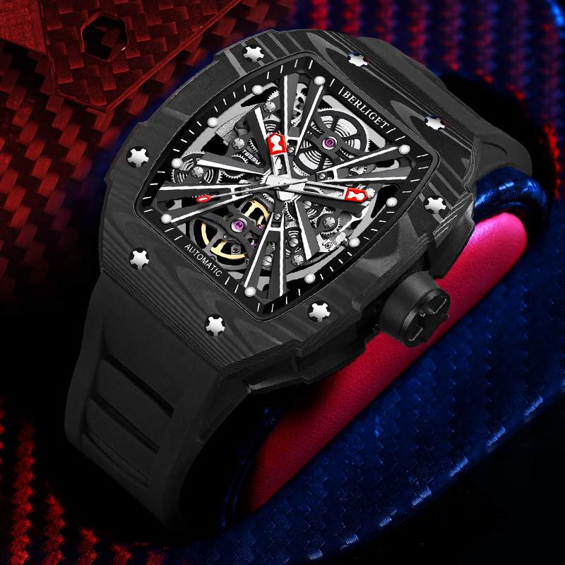 BERLIGET TX5501 Automatic Skeleton Watch
